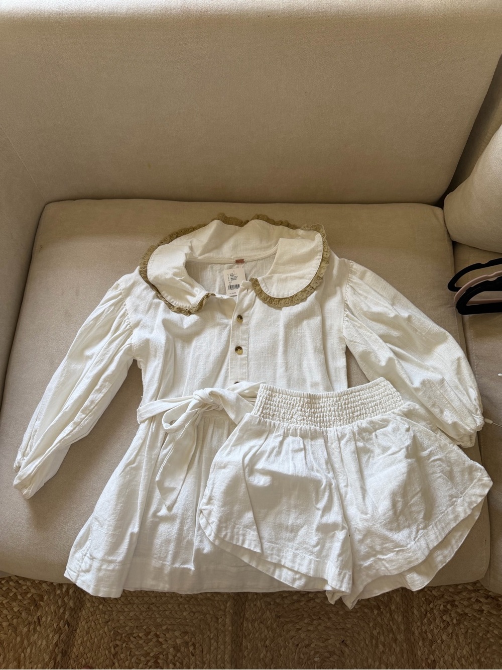 NWT Free People Porto Set Ivory Combo
